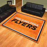 Alfombra de felpa de los Philadelphia Flyers de 8 pies x 10 pies