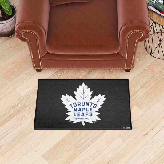 Alfombra decorativa de inicio de Toronto Maple Leafs: 19 x 30 pulgadas.