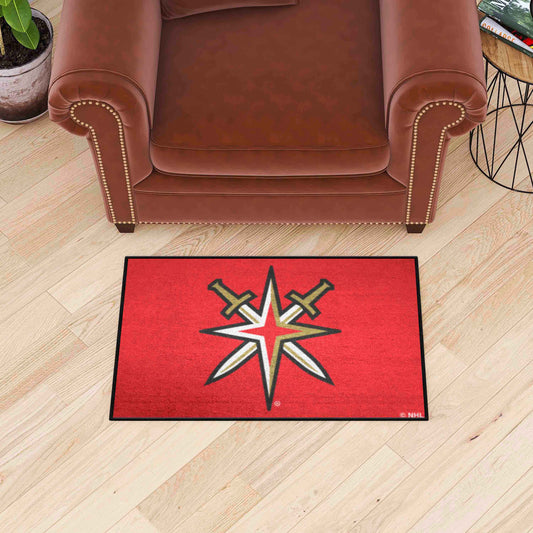 Vegas Golden Knights Starter Mat Accent Rug - 19in. x 30in.