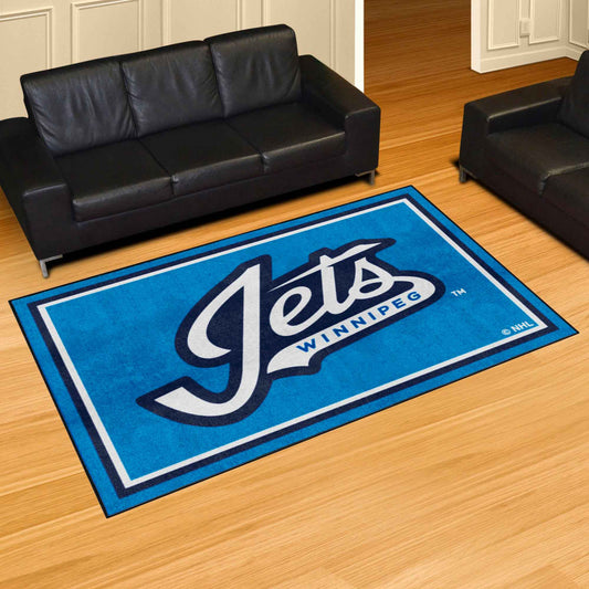 Winnipeg Jets 5ft. x 8 ft. Plush Area Rug