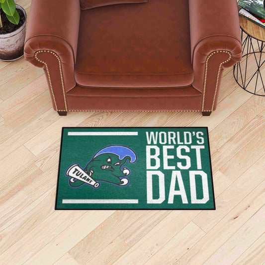 Tulane Green Wave Starter Mat Accent Rug - 19in. x 30in.