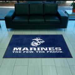 U.S. Marines 4X6 High-Traffic Mat with Durable Rubber Backing - Landscape Orientation