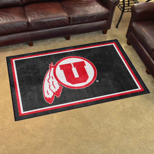 Utah Utes 4ft. x 6ft. Plush Area Rug