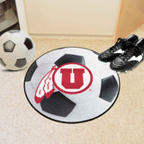 Utah Utes Soccer Ball Rug - 27in. Diameter