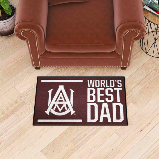 Alabama A&M Bulldogs Starter Mat Accent Rug - 19in. x 30in.