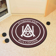 Alabama A&M Bulldogs Hockey Puck Rug - 27in. Diameter