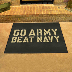 House Divided - Army West Point / Naval Academy House Divided Rug - 34 in. x 42.5 in. - House Divided - Army West Point / Naval Academy