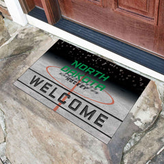 North Dakota Fighting Hawks Rubber Door Mat - 18in. x 30in.