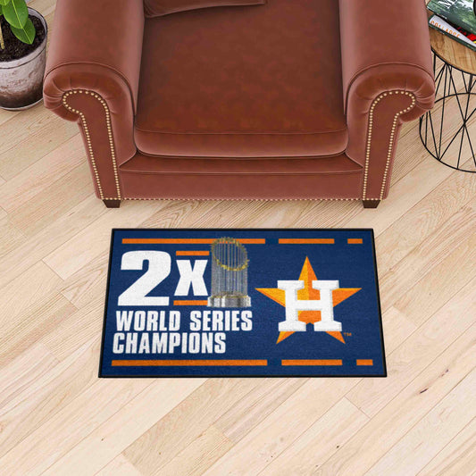 Houston Astros Dynasty Starter Mat Accent Rug - 19in. x 30in. - Houston Astros