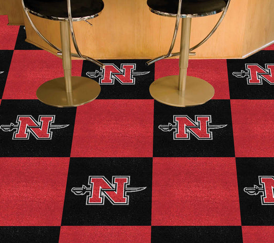 Losetas de alfombra del equipo Nicholls State Colonels - 45 pies cuadrados