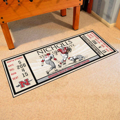 Nicholls State Colonels Ticket Runner Rug - 30in. x 72in. - Nicholls State