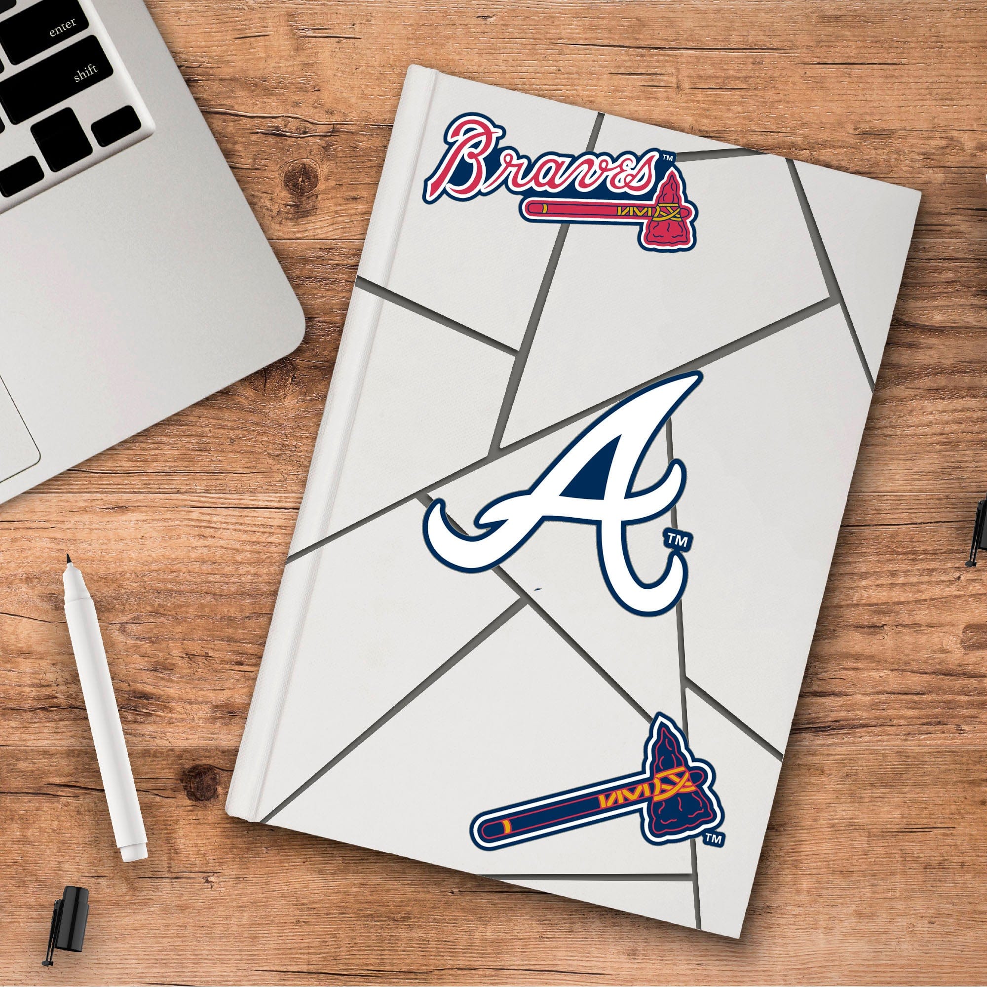 Atlanta Braves 3 Piece Decal Sticker Set - Atlanta Braves