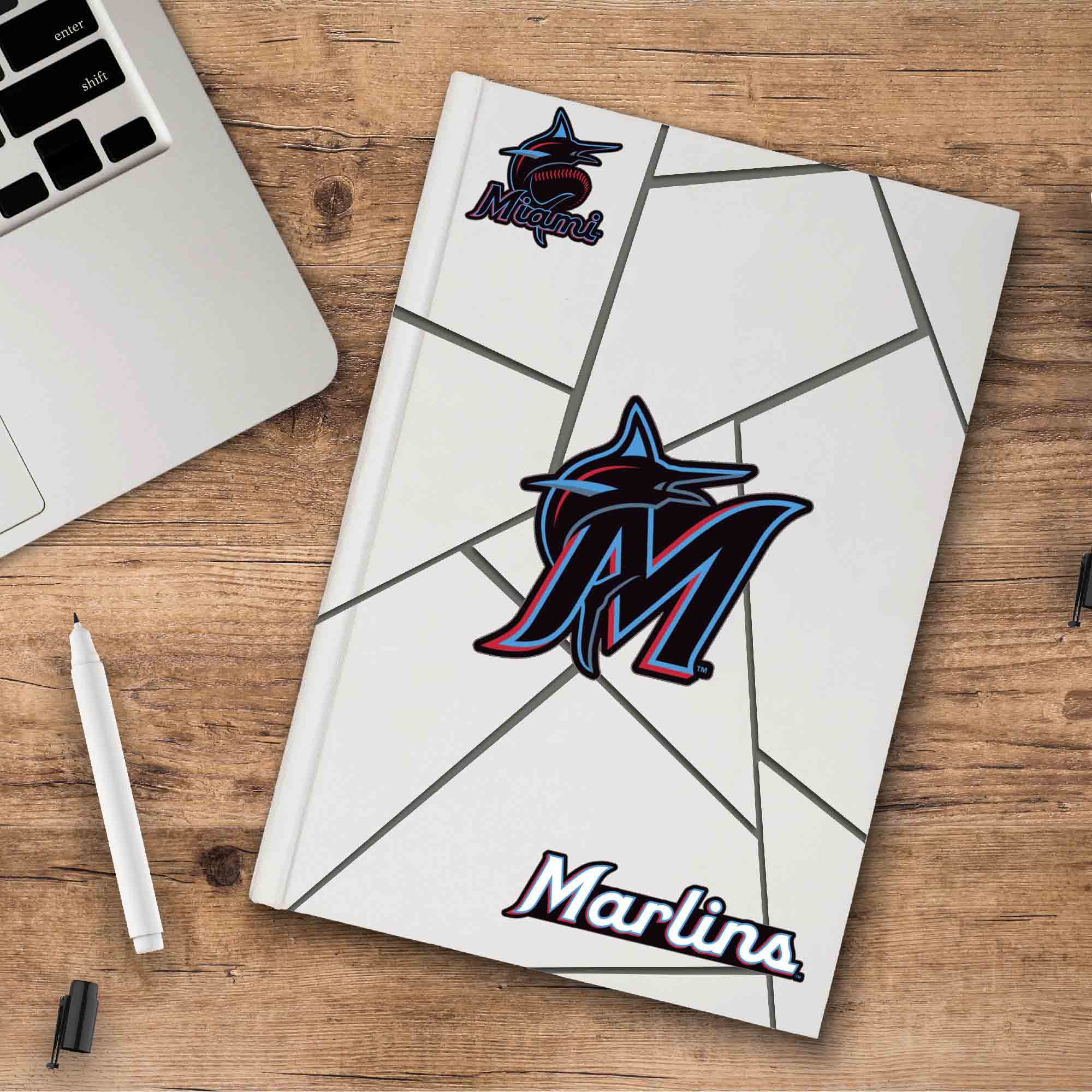 Miami Marlins 3 Piece Decal Sticker Set - Miami Marlins