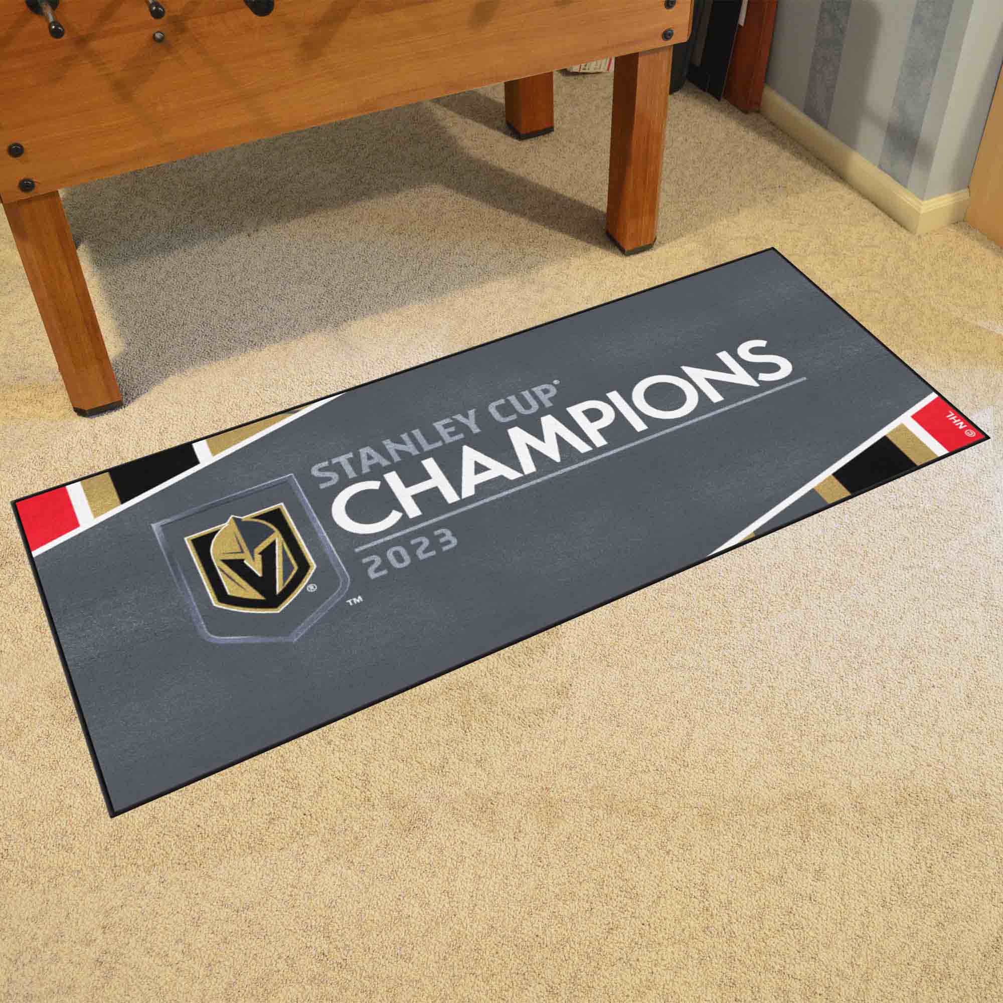 Vegas Golden Knights 2023 Stanley Cup Champions Rink Runner - 30in. x 72in.