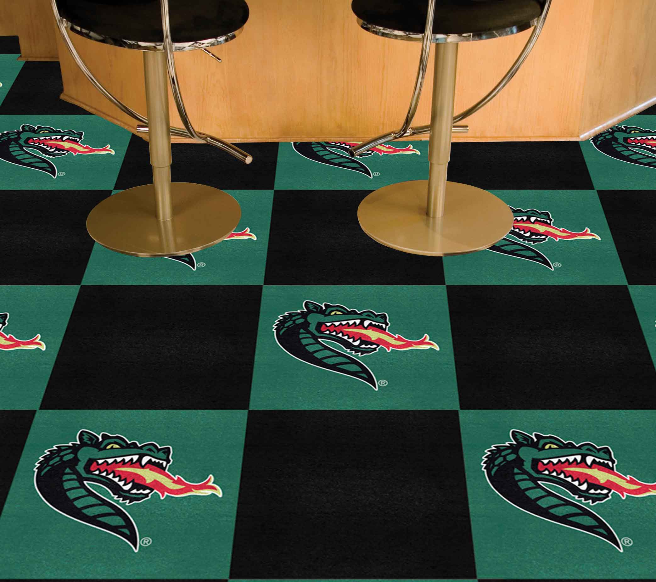 UAB Blazers Team Carpet Tiles - 45 Sq Ft.