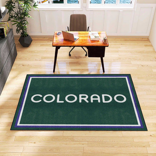 Colorado Rockies 5ft. x 8 ft. Plush Area Rug - Colorado Rockies