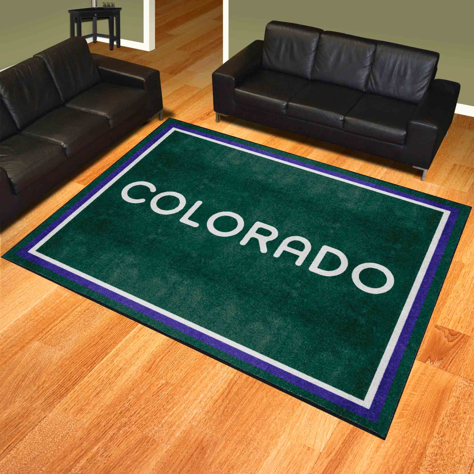 Colorado Rockies 8ft. x 10 ft. Plush Area Rug