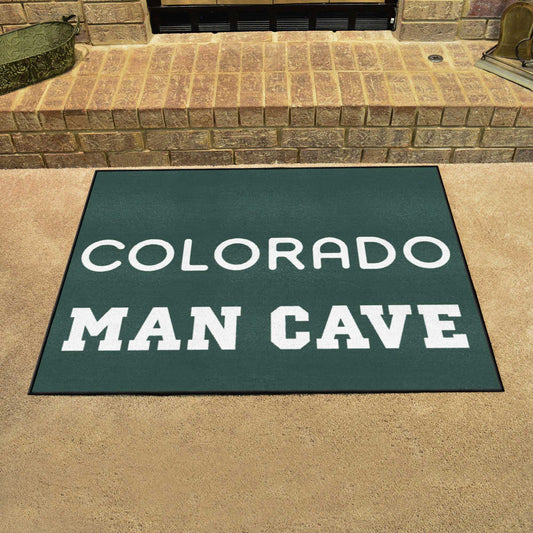 Colorado Rockies Man Cave All-Star Rug - 34 in. x 42.5 in. - Colorado Rockies