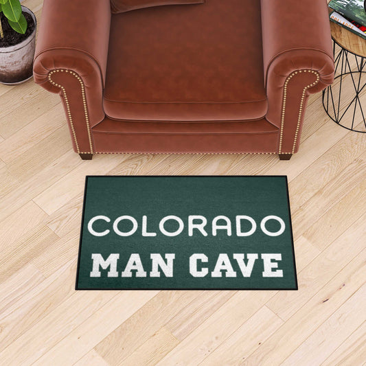 Colorado Rockies Man Cave Starter Mat Accent Rug - 19in. x 30in. - Colorado Rockies