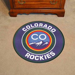 Colorado Rockies Roundel Rug - 27in. Diameter