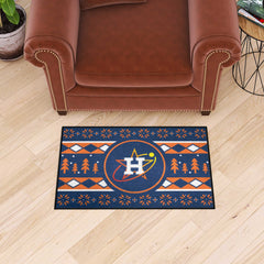 Houston Astros Holiday Sweater Starter Mat Accent Rug - 19in. x 30in. - Houston Astros