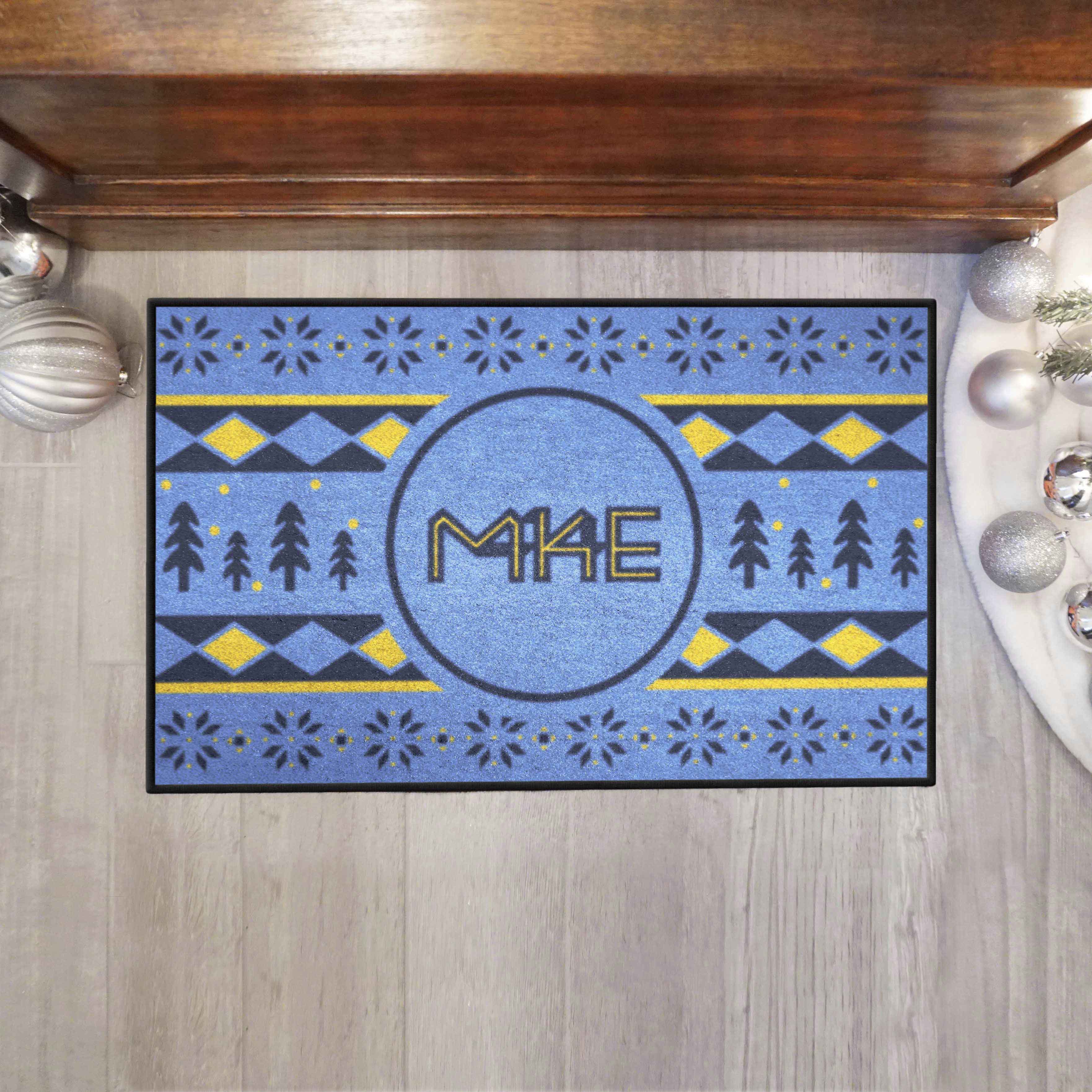 Milwaukee Brewers Holiday Sweater Starter Mat Accent Rug - 19in. x 30in.