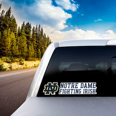 Notre Dame Fighting Irish 2 Piece Team Slogan Decal Sticker Set