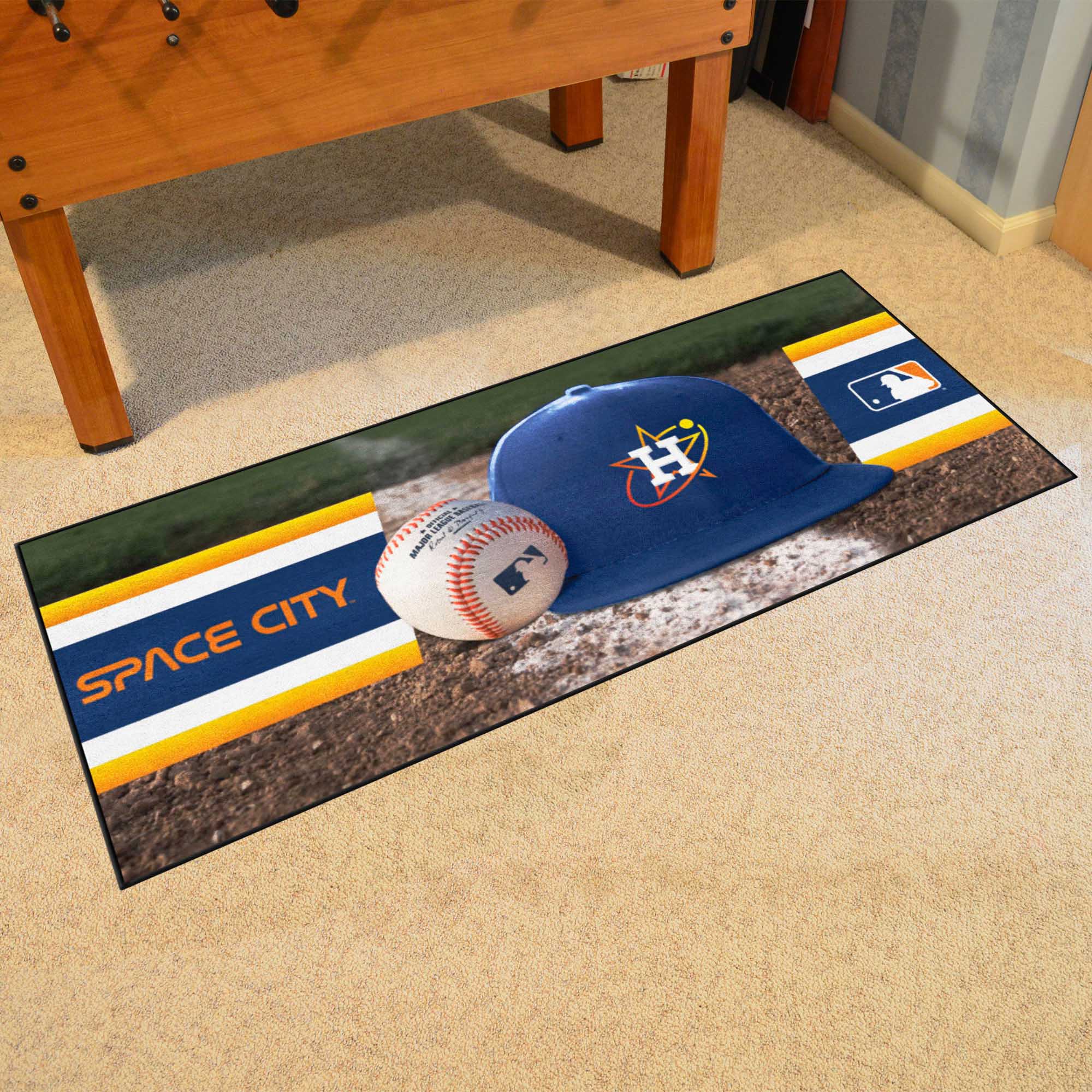 Houston Astros Baseball Runner Rug - 30in. x 72in. - Houston Astros