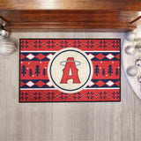 Los Angeles Angels Holiday Sweater Starter Mat Accent Rug - 19in. x 30in.