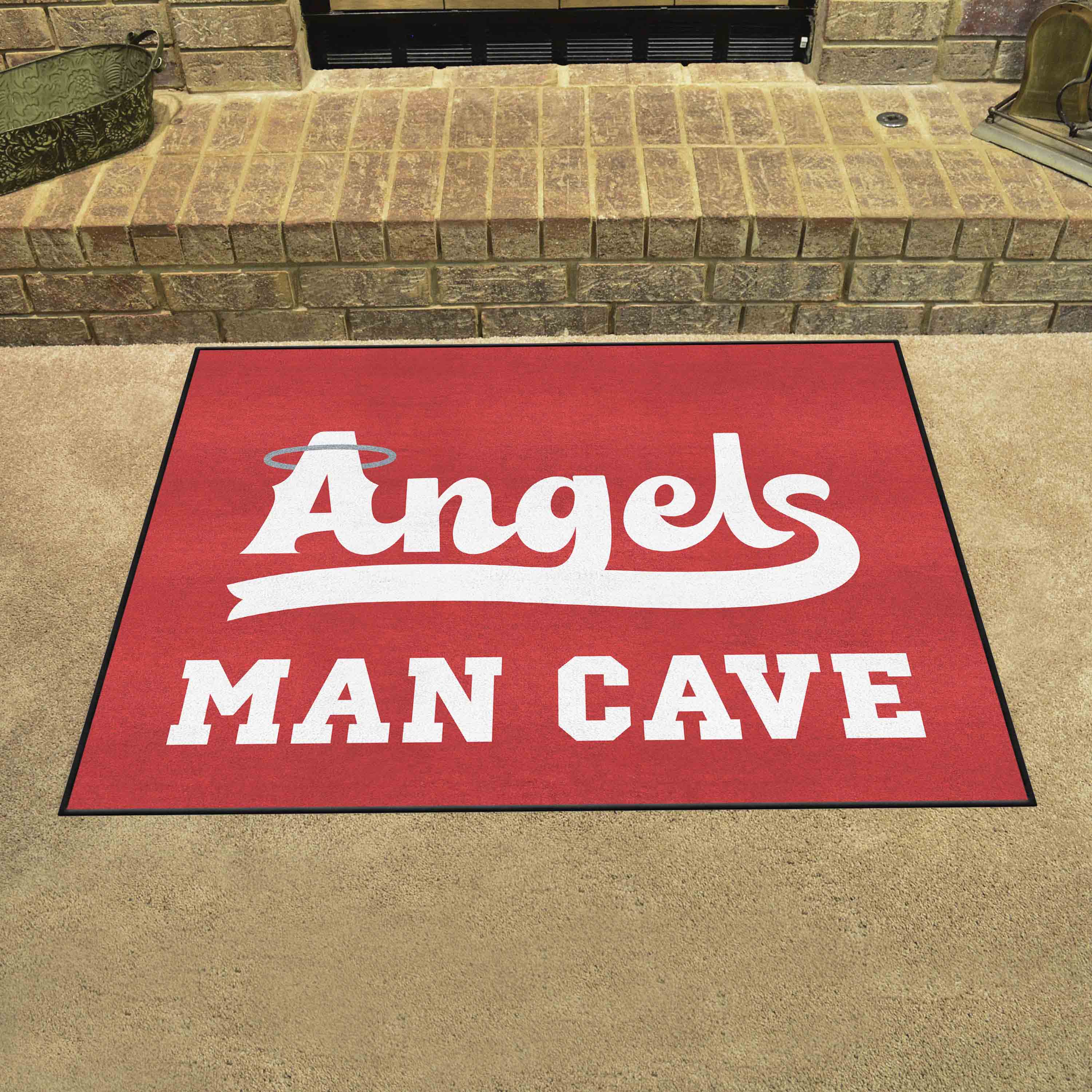 Los Angeles Angels Man Cave All-Star Rug - 34 in. x 42.5 in.