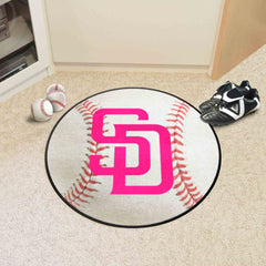 San Diego Padres Baseball Rug - 27in. Diameter