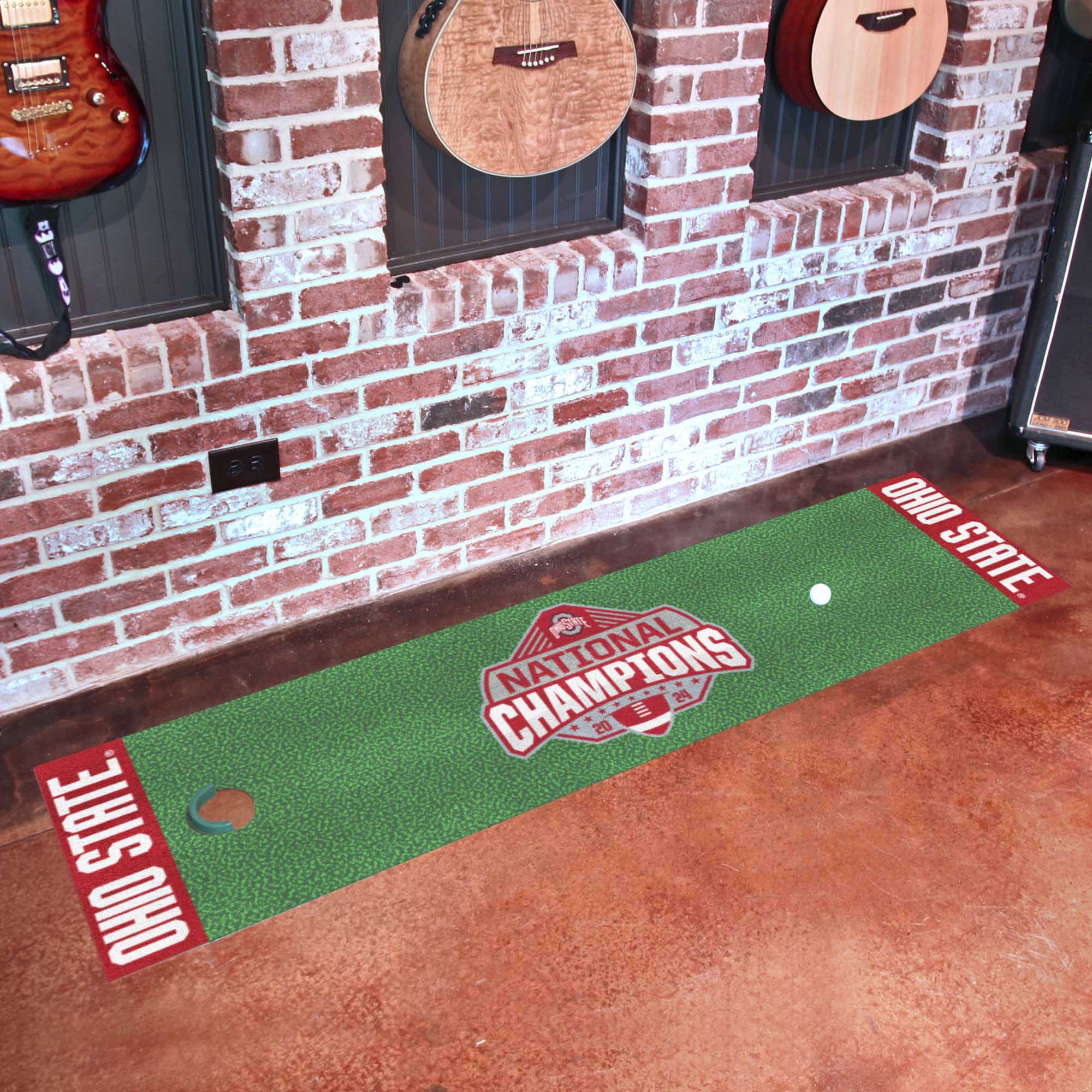 Official Ohio State 2024 National Champions Logo 18"x72" Putting Green Mat