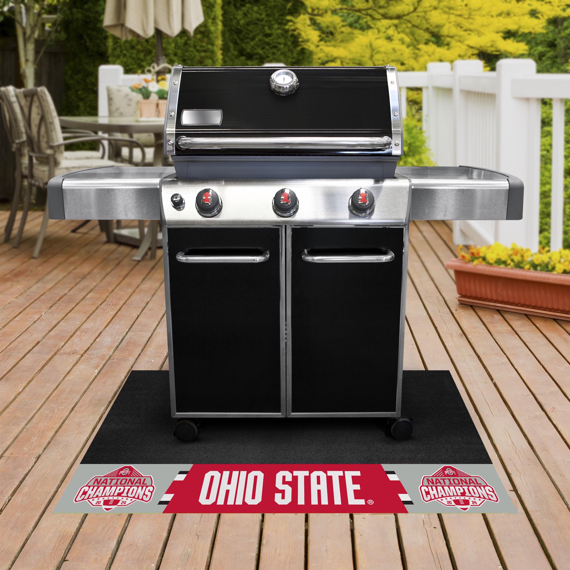 Official Ohio State 2024 National Champions Logo 26"x42" Grill Mat