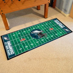 Philadelphia Eagles Super Bowl LIX Champions Football Field Runner