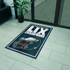 Philadelphia Eagles Super Bowl LIX Champions 3X5 Logo Mat Portrait