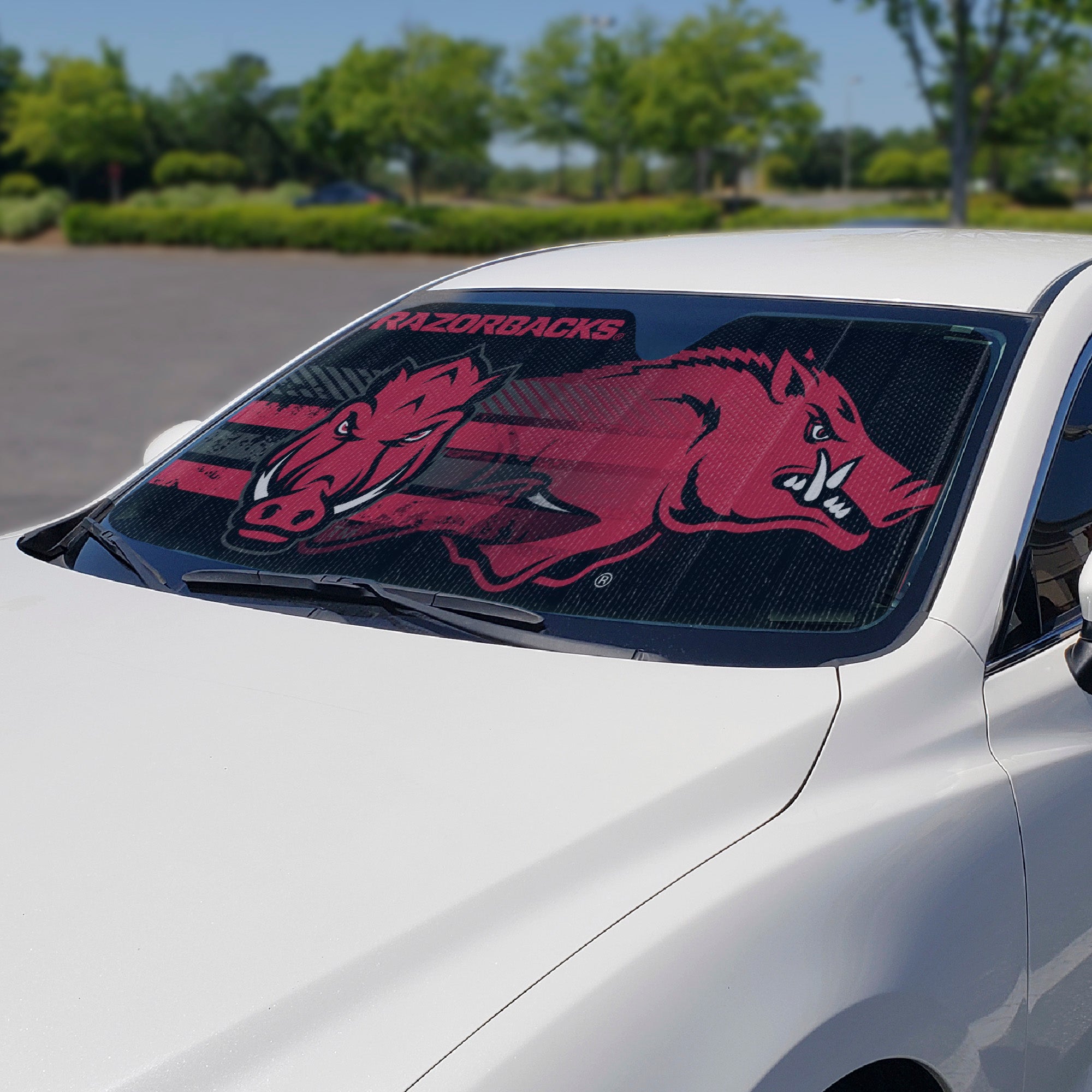 Arkansas Razorbacks Windshield Sun Shade