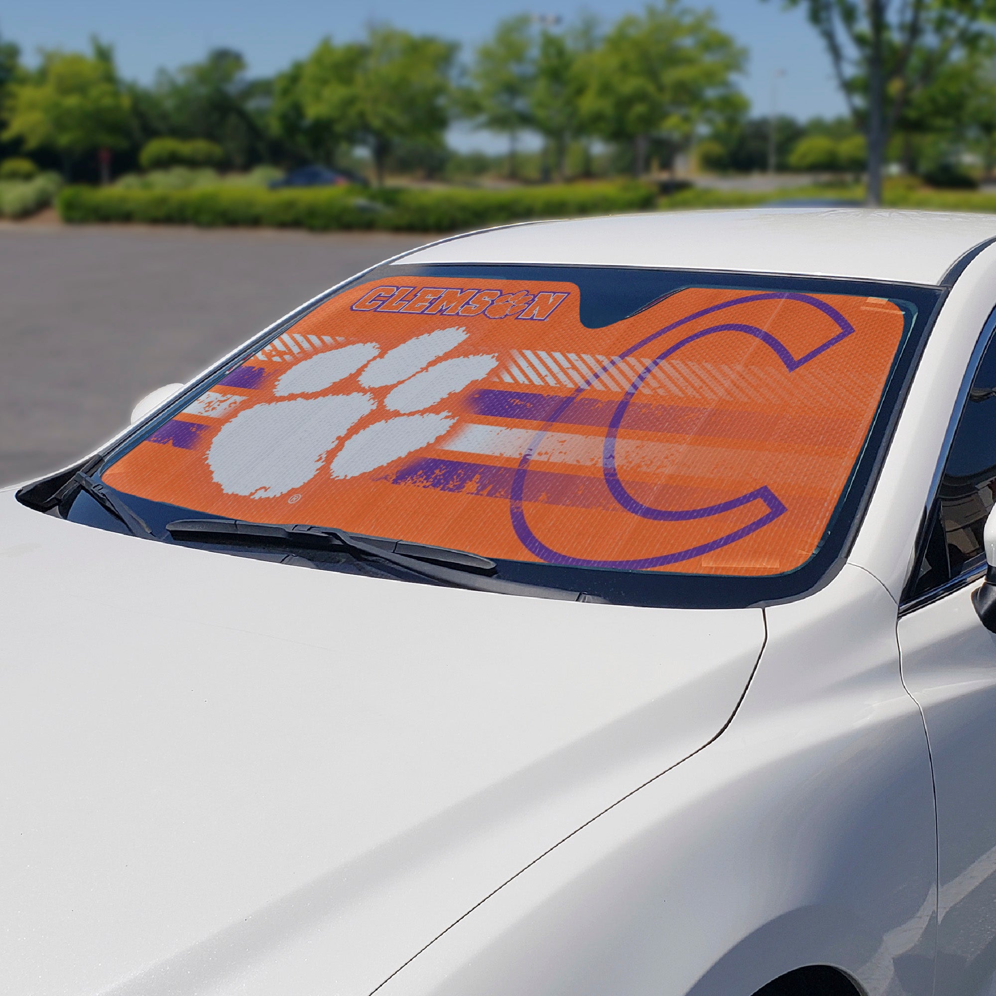 Clemson Tigers Windshield Sun Shade - Clemson