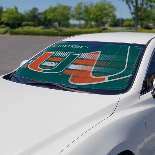 Miami Hurricanes Windshield Sun Shade