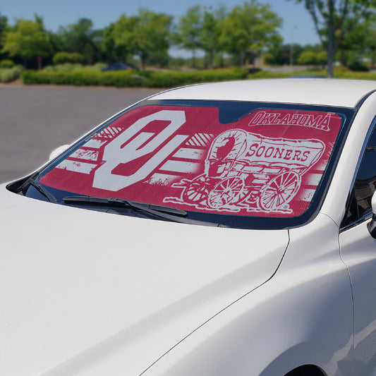 Oklahoma Sooners Windshield Sun Shade - Oklahoma