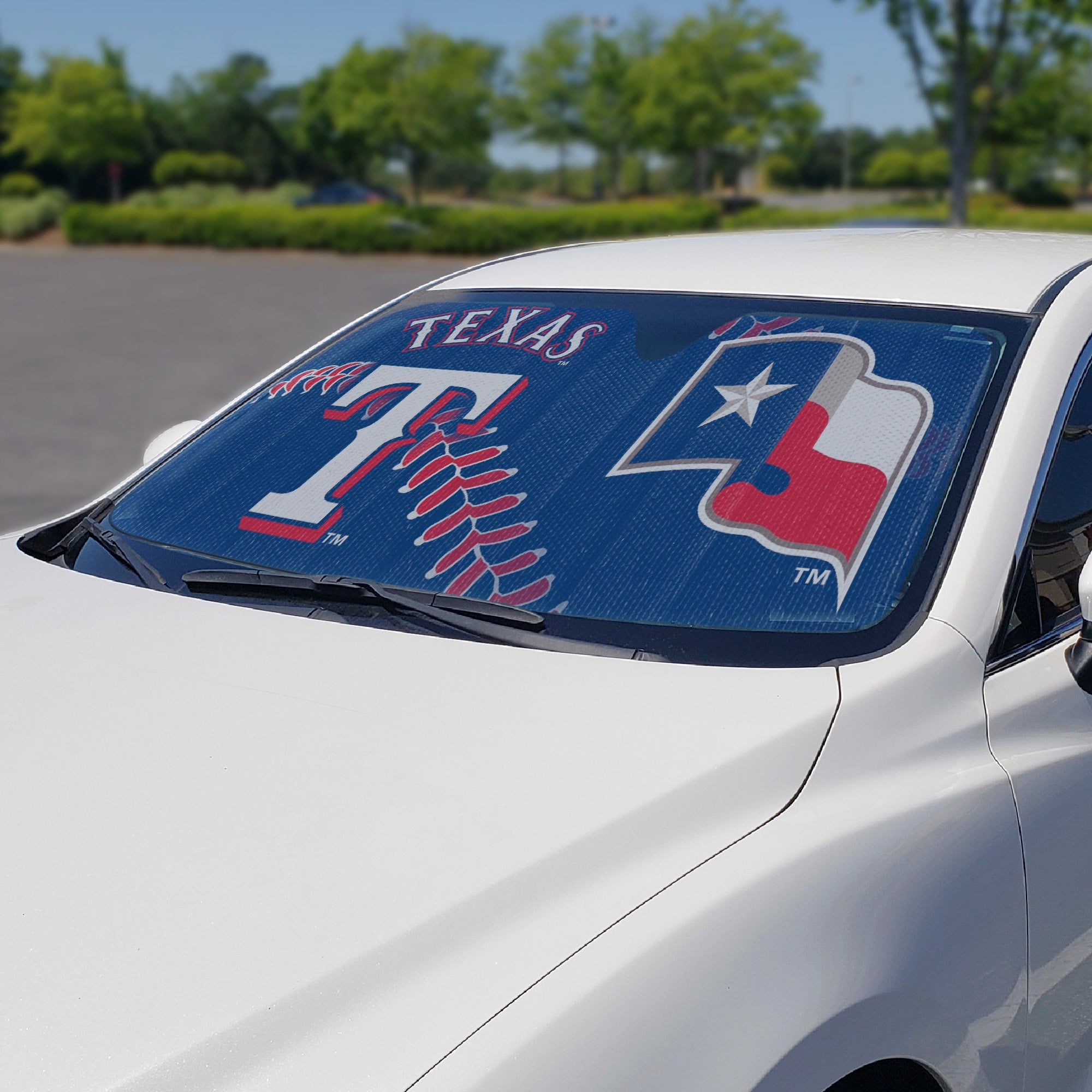 Texas Rangers Windshield Sun Shade