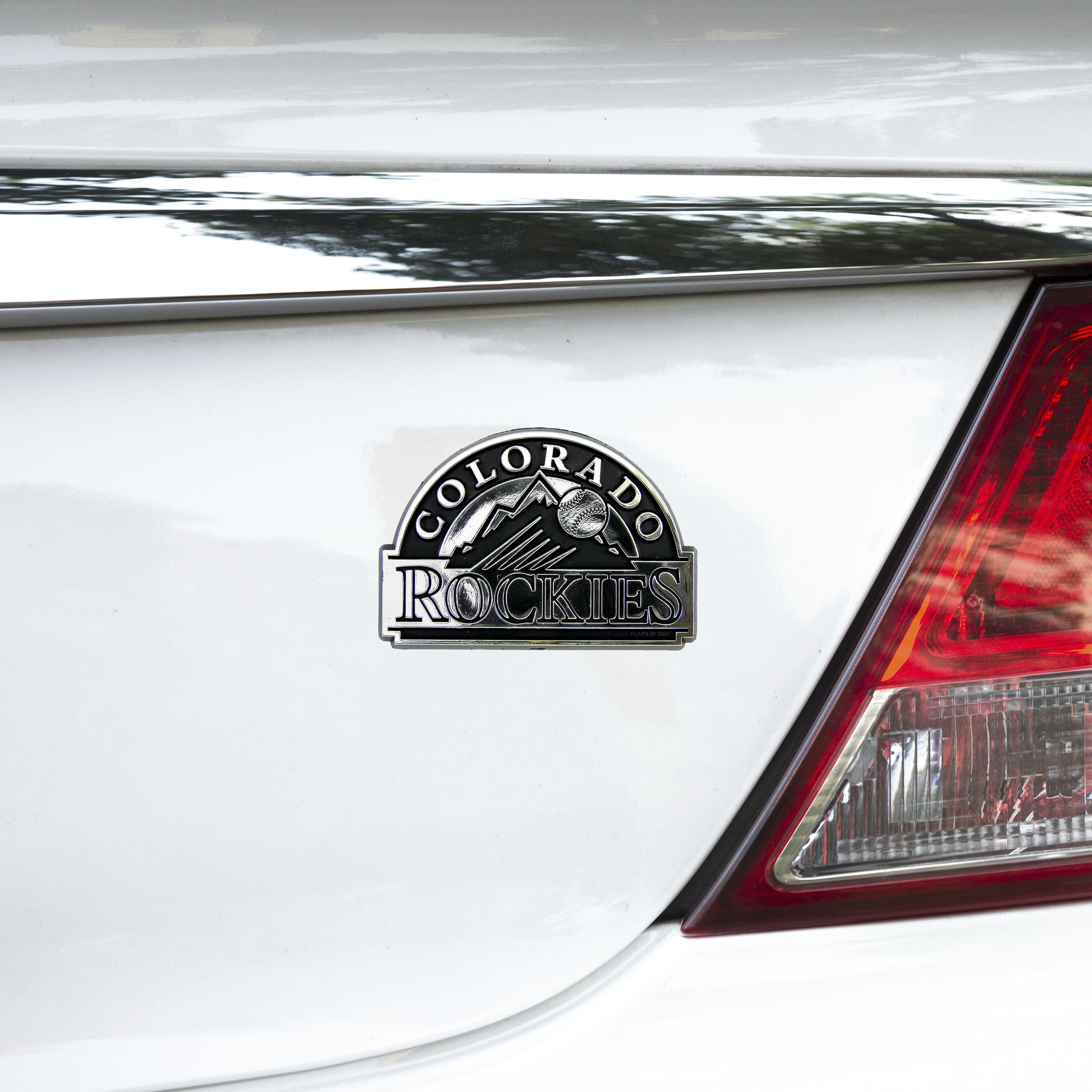 Colorado Rockies Molded Chrome Plastic Emblem - Colorado Rockies