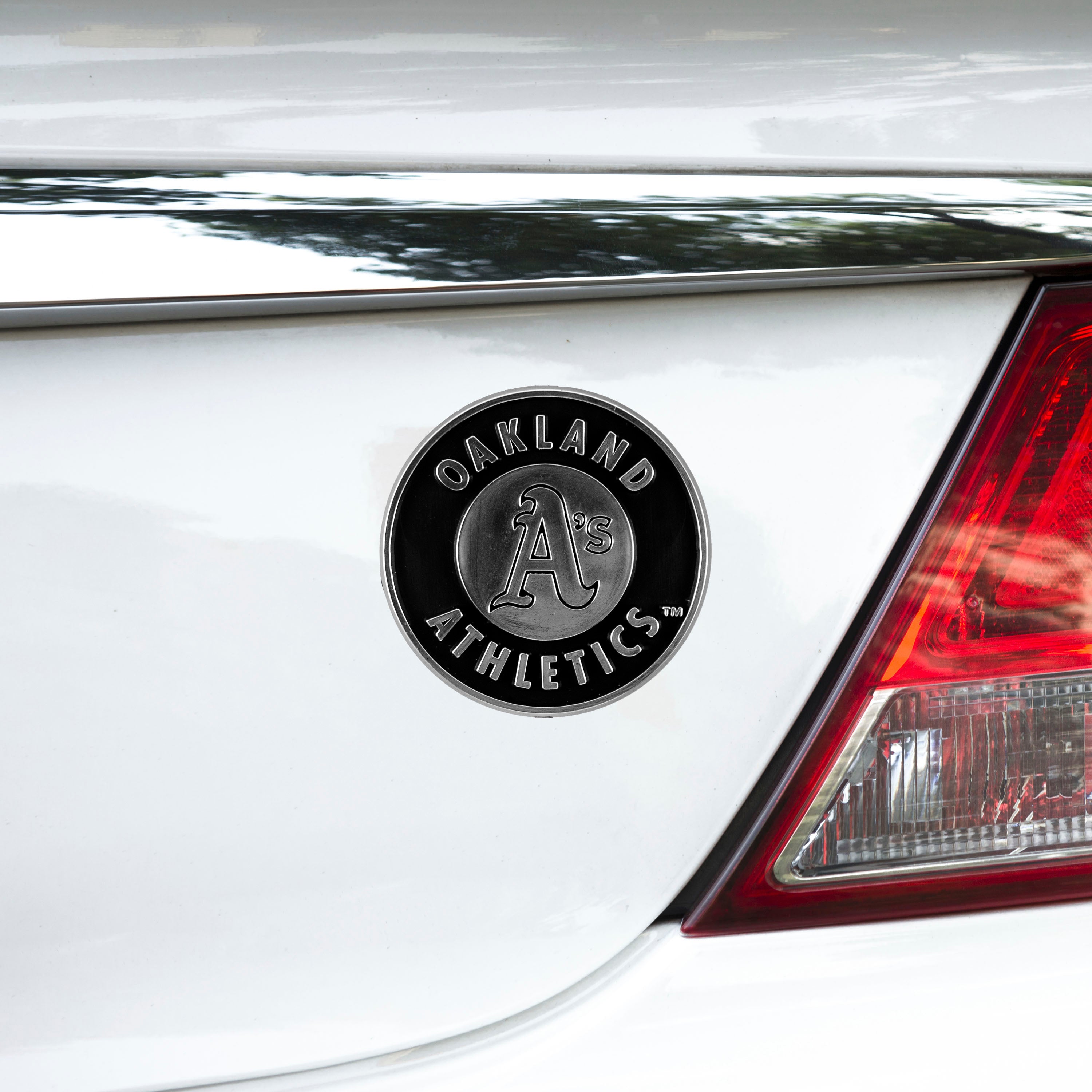 Oakland Athletics Molded Chrome Plastic Emblem - Oakland Athletics