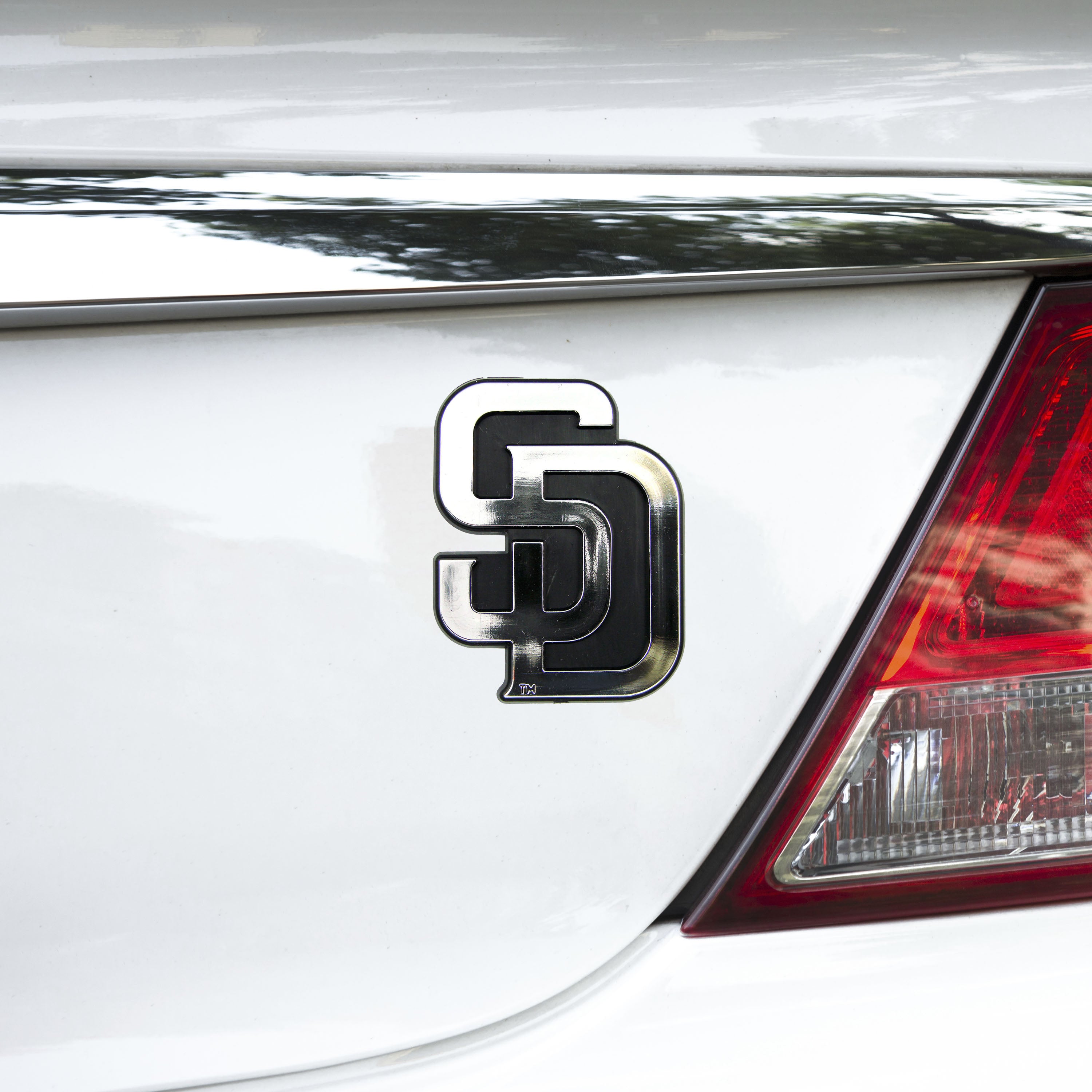 San Diego Padres Molded Chrome Plastic Emblem