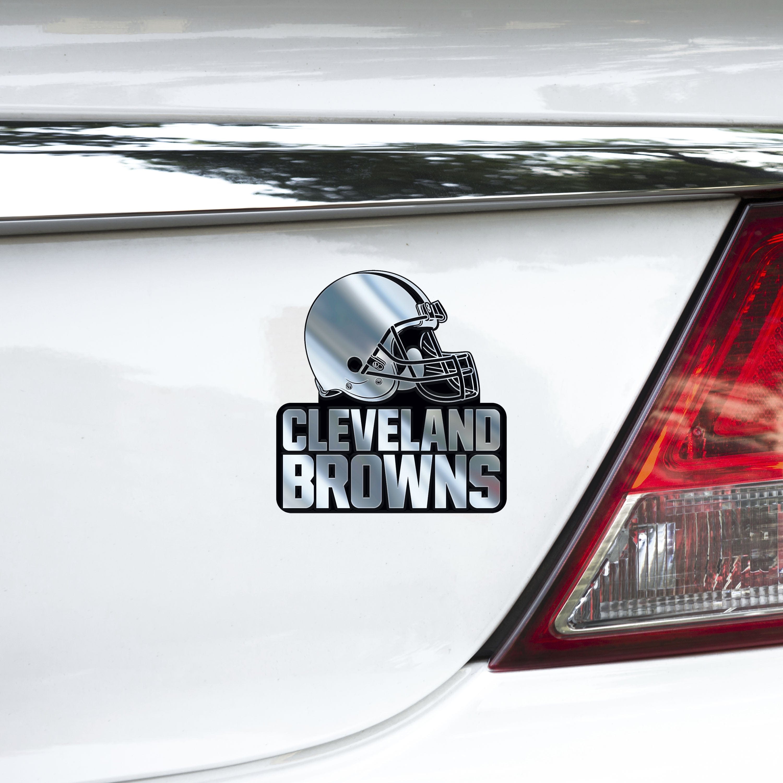 Cleveland Browns Molded Chrome Plastic Emblem - Cleveland Browns