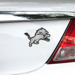 Detroit Lions Molded Chrome Plastic Emblem