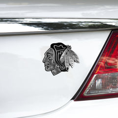 Chicago Blackhawks Molded Chrome Plastic Emblem - Chicago Blackhawks