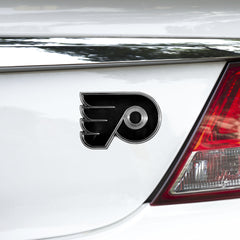 Philadelphia Flyers Molded Chrome Plastic Emblem