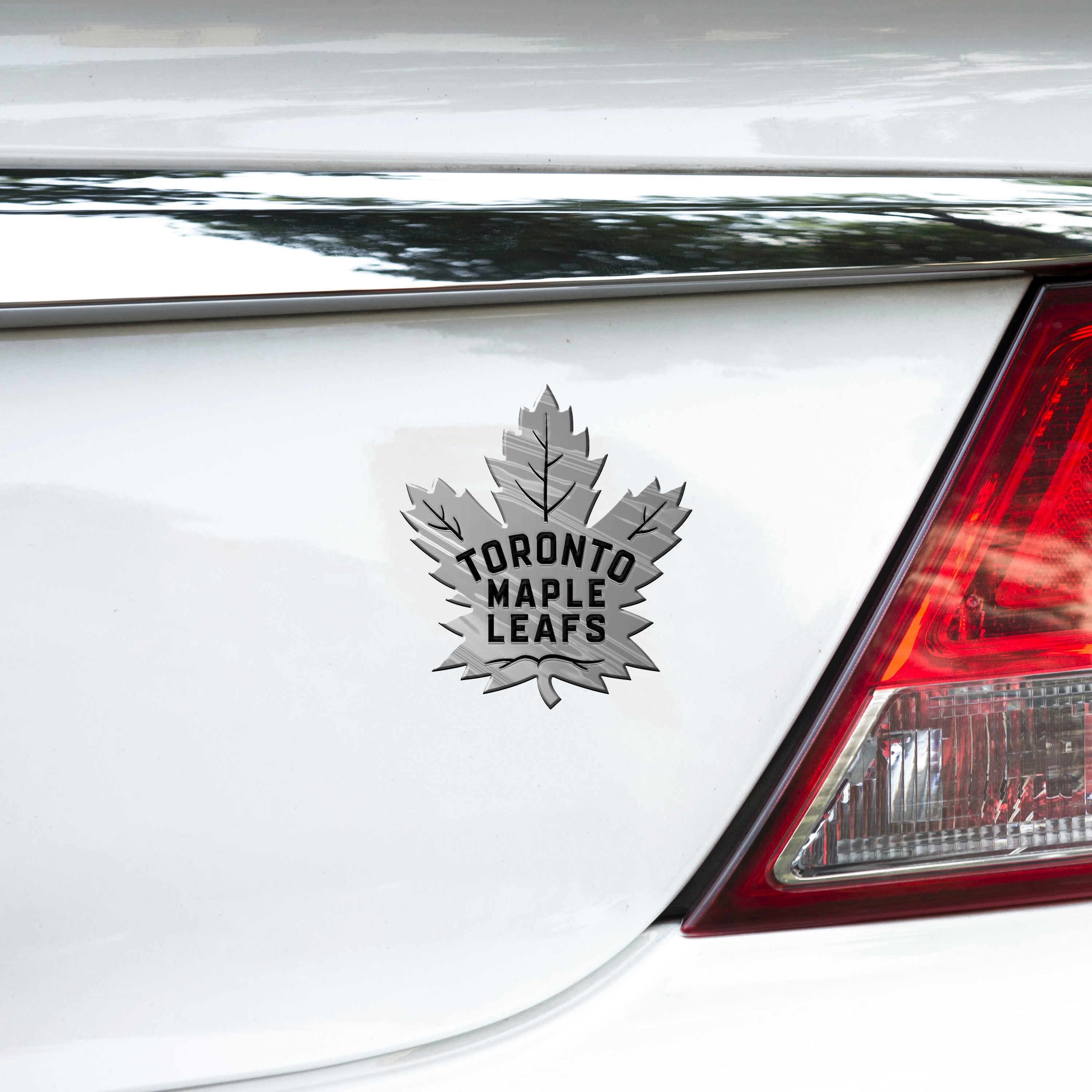 Toronto Maple Leafs Molded Chrome Plastic Emblem