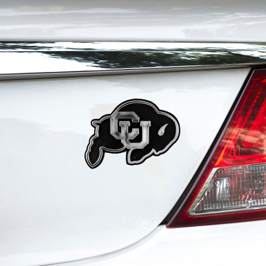 Colorado Buffaloes Molded Chrome Plastic Emblem - Colorado