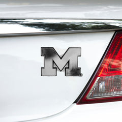 Michigan Wolverines Molded Chrome Plastic Emblem